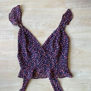 Sage the label floral tank